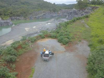 Foto área tirada pelo Droner DJ